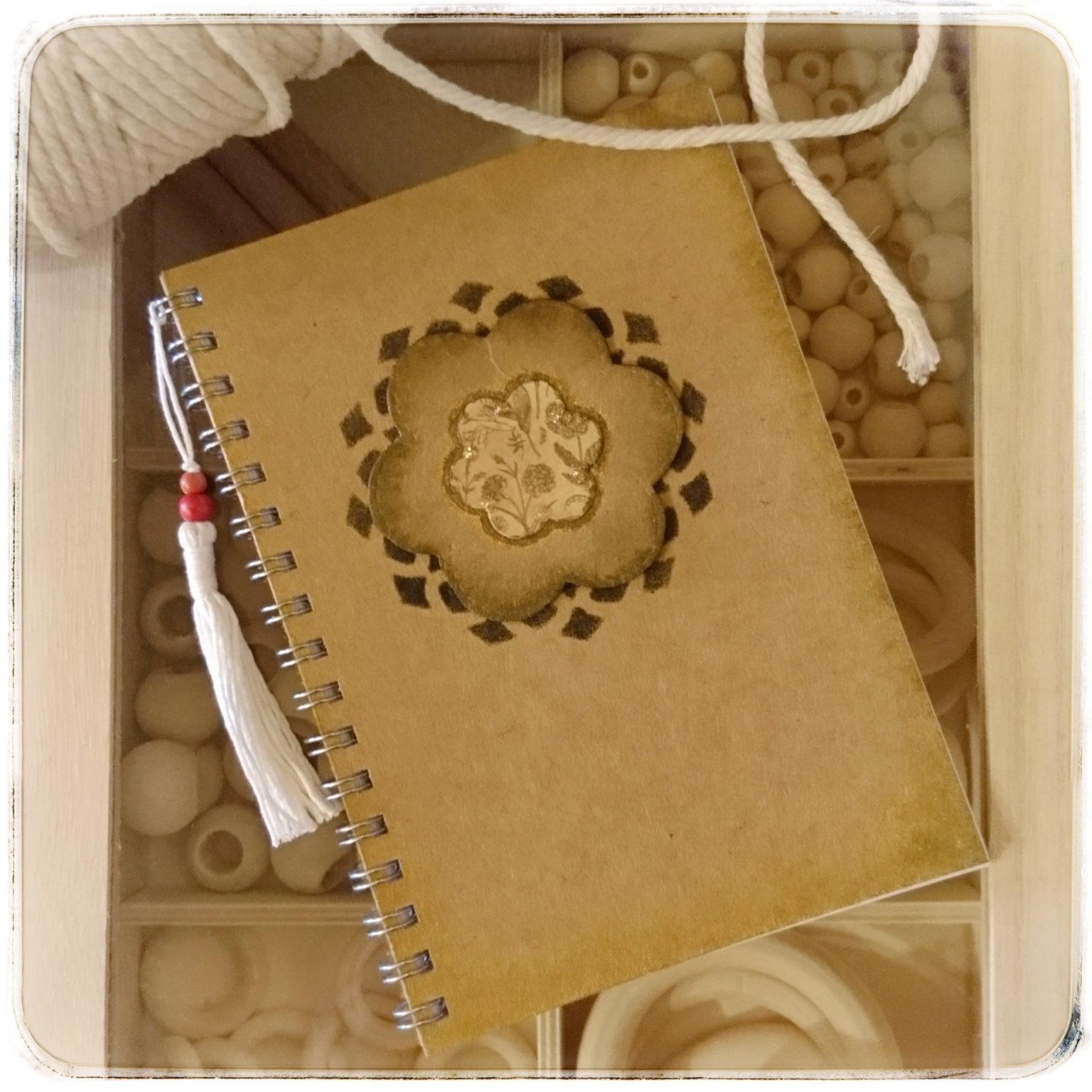 handmade Notizbuch mit Tassel